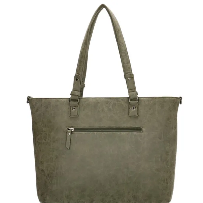 Enrico Benetti Kate 15'' Laptop Shoulderbag olijfgroen