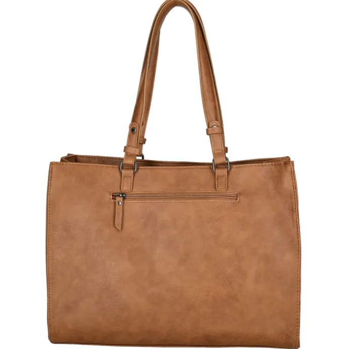 Enrico Benetti Lily Handbag 15" cognac