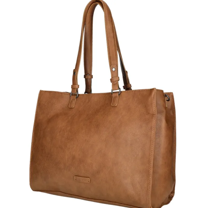 Enrico Benetti Lily Handbag 15" cognac