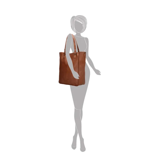 Enrico Benetti Lily Shopper 15" cognac