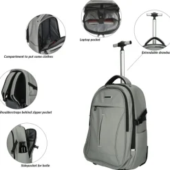 Enrico Benetti Northern Backpack Trolley 17