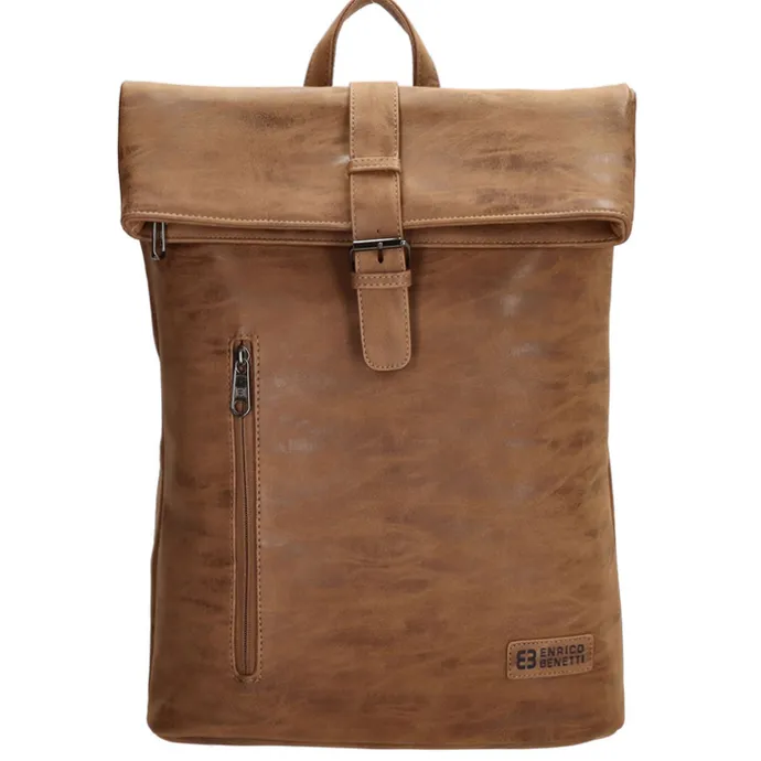 Enrico Benetti Rotterdam Laptop Backpack 15" camel
