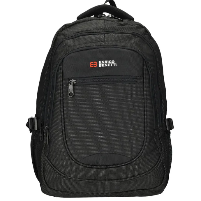 Enrico Benetti Santa Cruz 17.3'' Laptop Backpack dots black white
