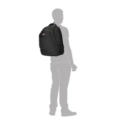 Enrico Benetti Santa Cruz 17.3'' Laptop Backpack dots black white