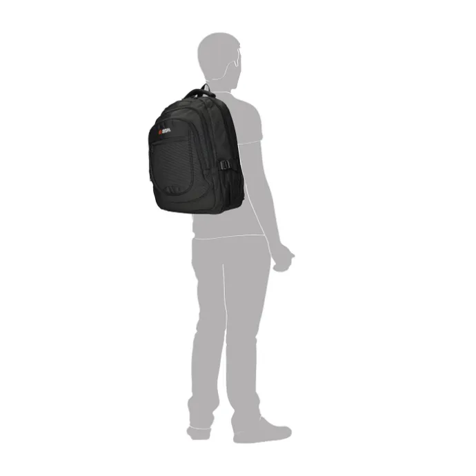 Enrico Benetti Santa Cruz 17.3'' Laptop Backpack dots black white