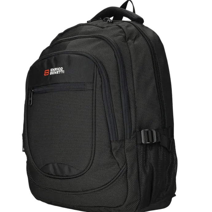 Enrico Benetti Santa Cruz 17.3'' Laptop Backpack dots black white