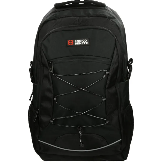 Enrico Benetti Yellow Stone 17'' Laptop Rugzak zwart