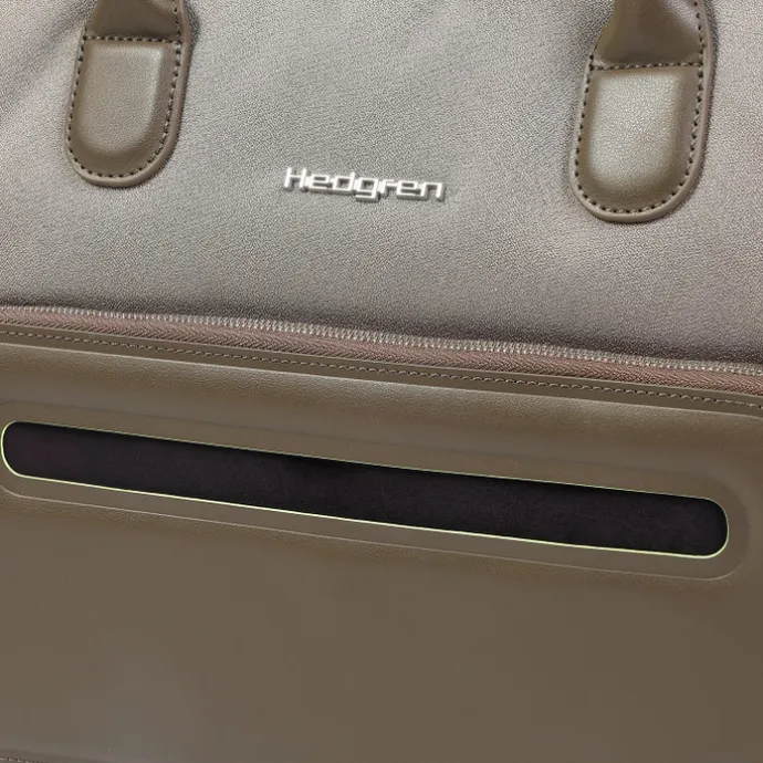 Hedgren Galao RFID Briefcase 14" vintage taupe