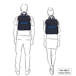 Hedgren Moka RFID Backpack M 14" peacoat blue
