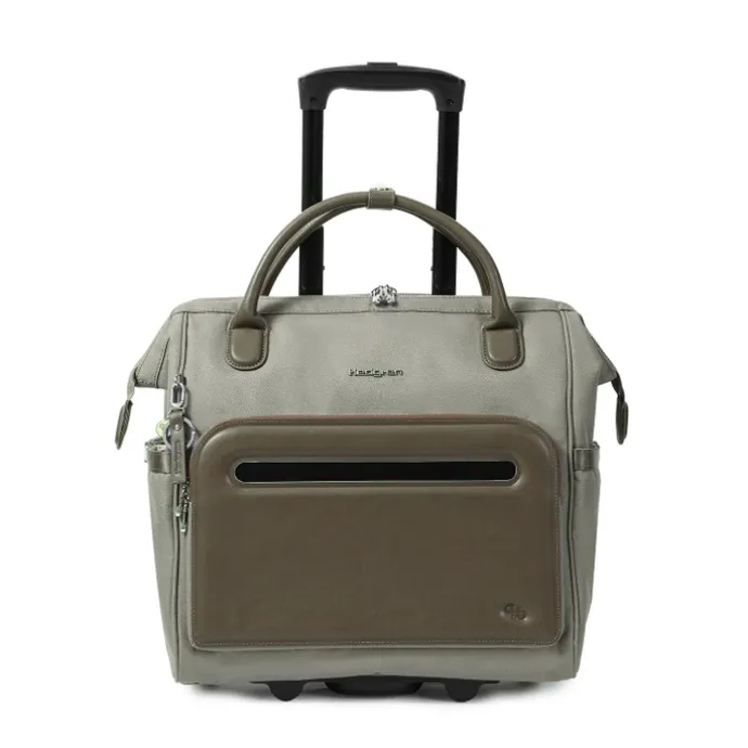 Hedgren Venti RFID Rolling Tote 15.6" vintage taupe