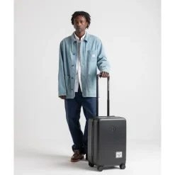 Herschel Supply Co. Heritage Hardshell Large CarryOn Luggage oxblood red gradient