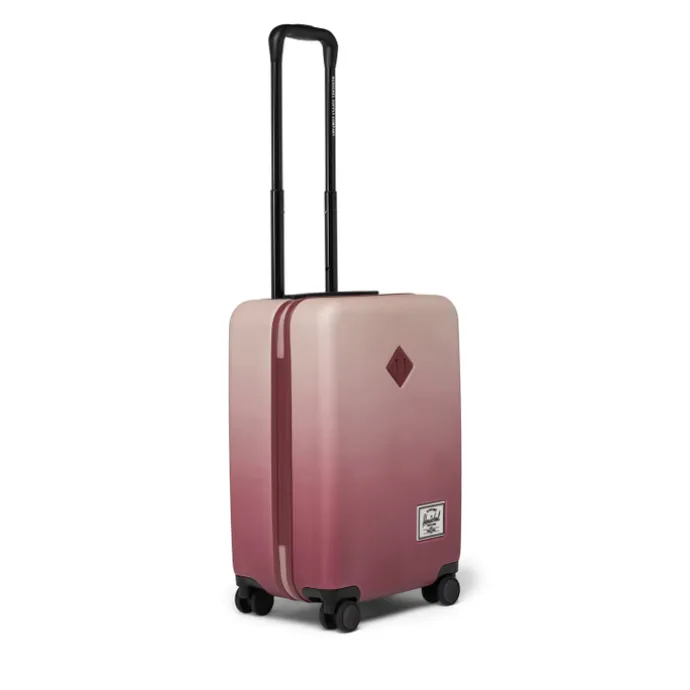 Herschel Supply Co. Heritage Hardshell Large CarryOn Luggage oxblood red gradient