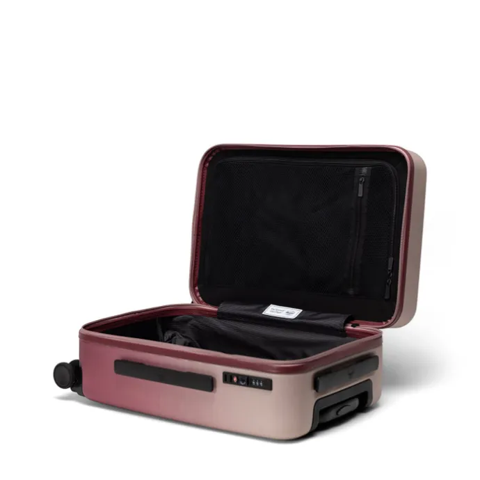 Herschel Supply Co. Heritage Hardshell Large CarryOn Luggage oxblood red gradient