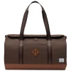 Herschel Supply Co. Heritage Duffel chocolate brown crosshatch/sadle brown