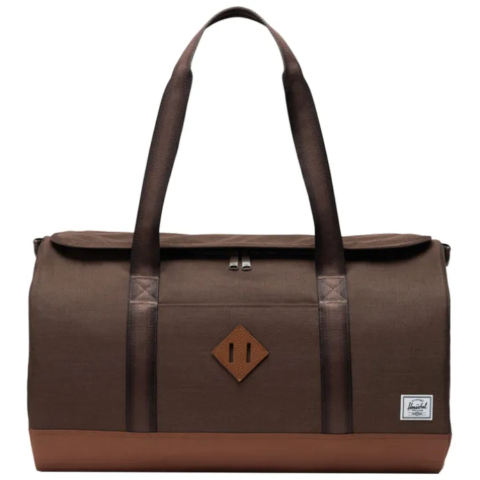 Herschel Supply Co. Heritage Duffel chocolate brown crosshatch/sadle brown