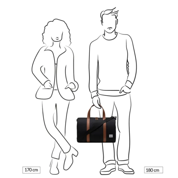 Herschel Supply Co. Novel Carry On Duffle black tonal