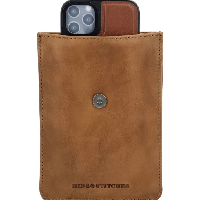 Hide & Stitches Earth Phonebag brown
