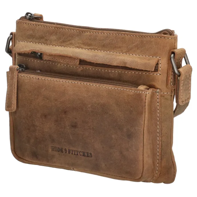 Hide & Stitches Idaho Celestial Schoudertas bruin