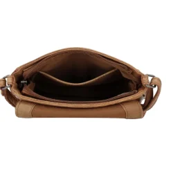 Hide & Stitches Idaho Crossbody Shoulderbag cognac