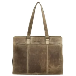 Hide & Stitches Idaho Eclipse Laptoptas donkerzand