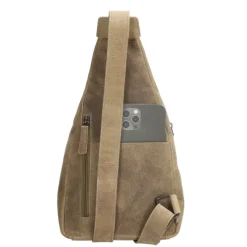 Hide & Stitches Idaho Radiant Schoudertas donkerzand