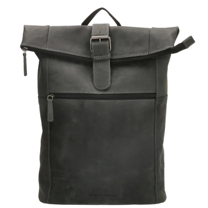 Hide & Stitches Idaho Rolltop Backpack 15,6" black