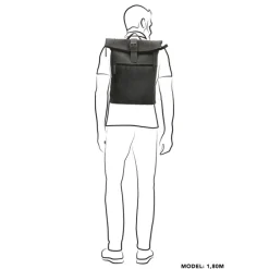 Hide & Stitches Idaho Rolltop Backpack 15,6" black
