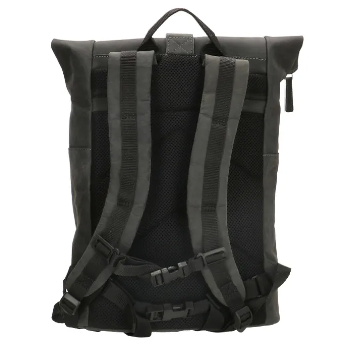 Hide & Stitches Idaho Rolltop Backpack 15,6" black