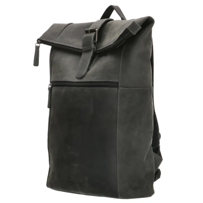 Hide & Stitches Idaho Rolltop Backpack 15,6" black