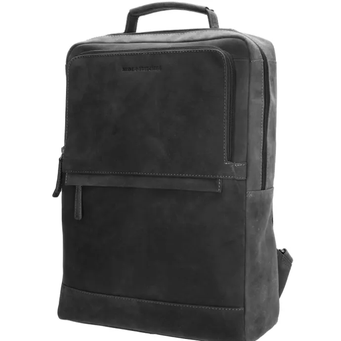 Hide & Stitches Idaho Rustic Rugzak zwart