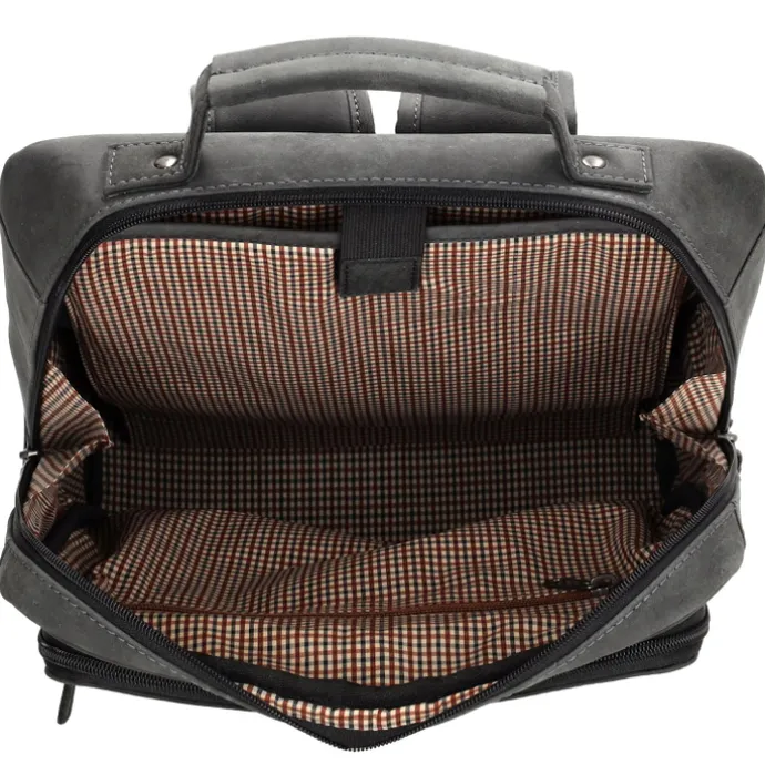 Hide & Stitches Idaho Rustic Rugzak zwart