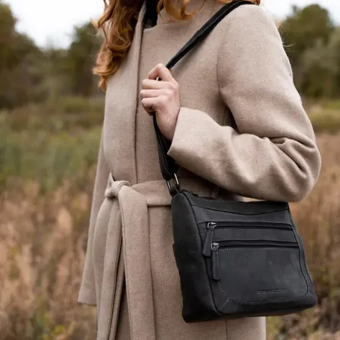 Hide & Stitches Idaho Shoulderbag black