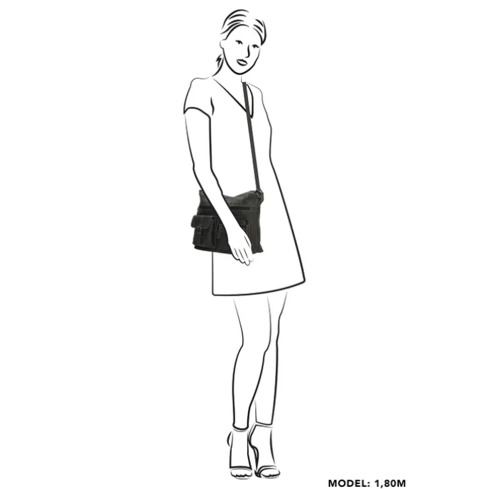 Hide & Stitches Idaho Shoulderbag black