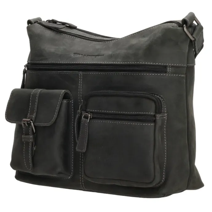 Hide & Stitches Idaho Shoulderbag black
