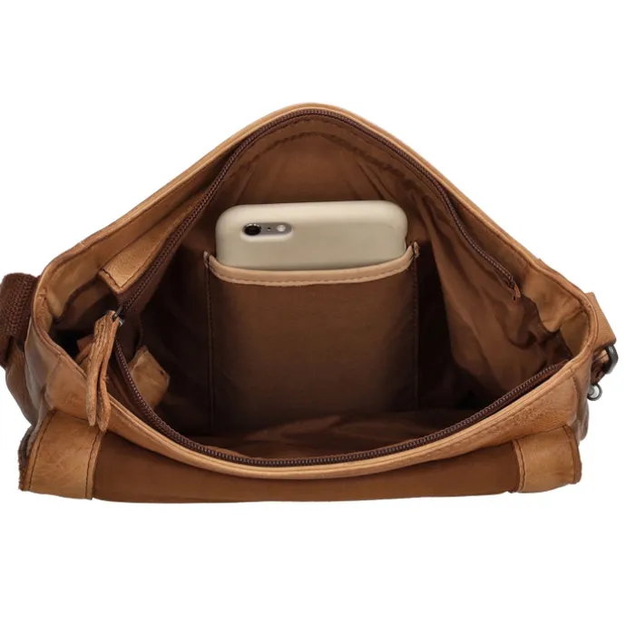 Hide & Stitches Idaho Shoulderbag cognac
