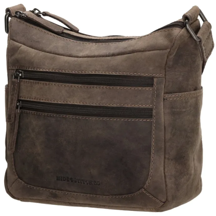 Hide & Stitches Idaho Shoulderbag darkbrown