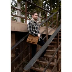 Hide & Stitches Idaho Shoulderbag darksand