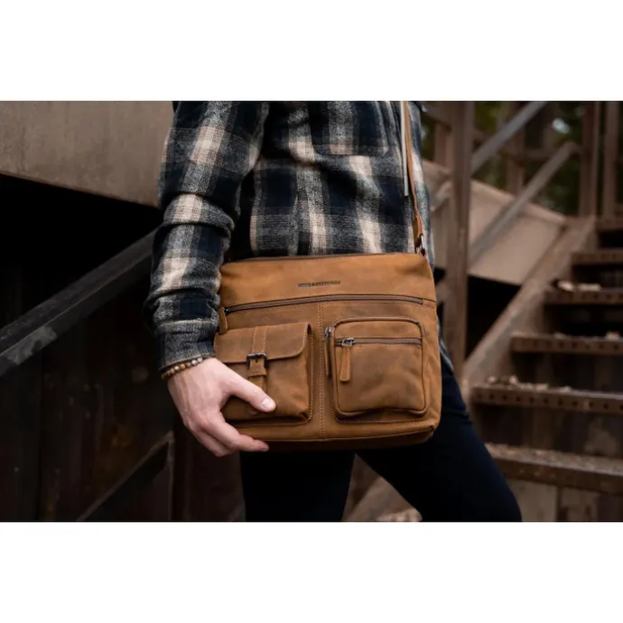Hide & Stitches Idaho Shoulderbag olivegreen