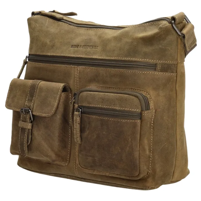 Hide & Stitches Idaho Shoulderbag olivegreen