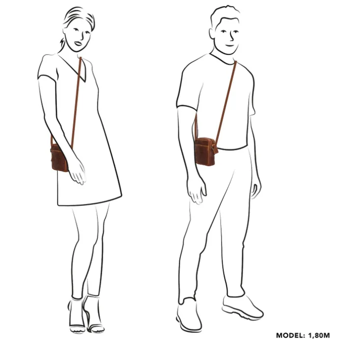 Hide & Stitches Japura Shoulderbag cognac