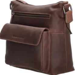 Hide & Stitches Japura Shoulderbag Large dark brown