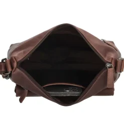 Hide & Stitches Japura Shoulderbag Large dark brown