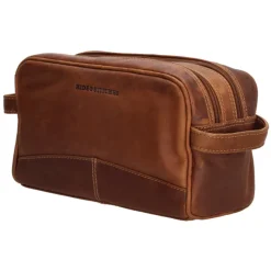 Hide & Stitches Japura Toiletbag cognac