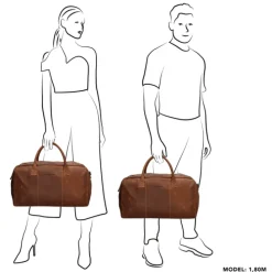 Hide & Stitches Japura Travelbag cognac