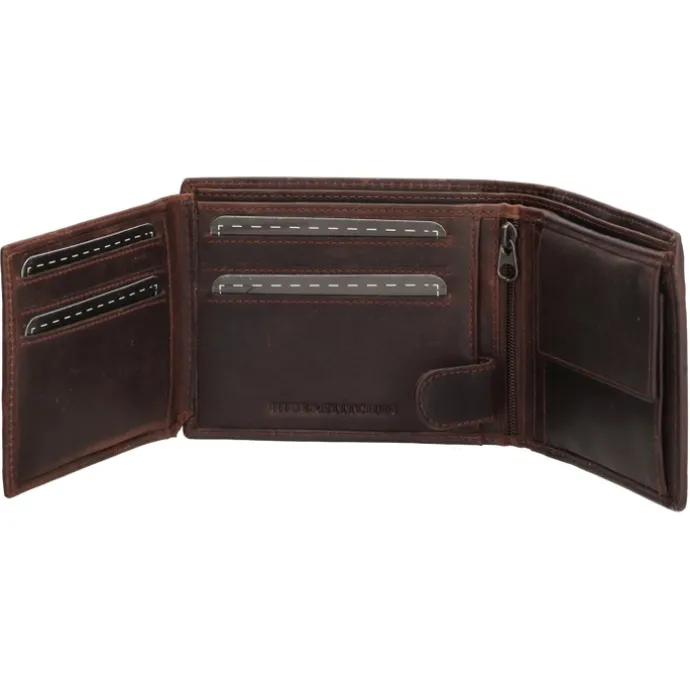 Hide & Stitches Japura Wallet darkbrown