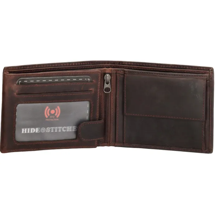 Hide & Stitches Japura Wallet darkbrown
