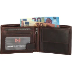 Hide & Stitches Japura Wallet darkbrown