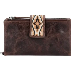 Hide & Stitches Next Navajo Wallet darkbrown