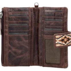 Hide & Stitches Next Navajo Wallet darkbrown