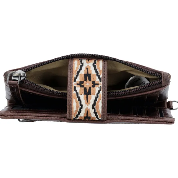 Hide & Stitches Next Navajo Wallet darkbrown